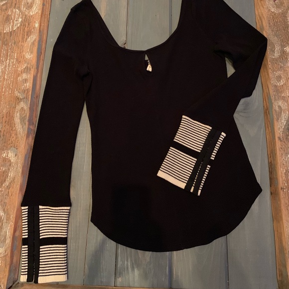 We the Free, Free People, Black with stripes,lrg - Picture 2 of 5